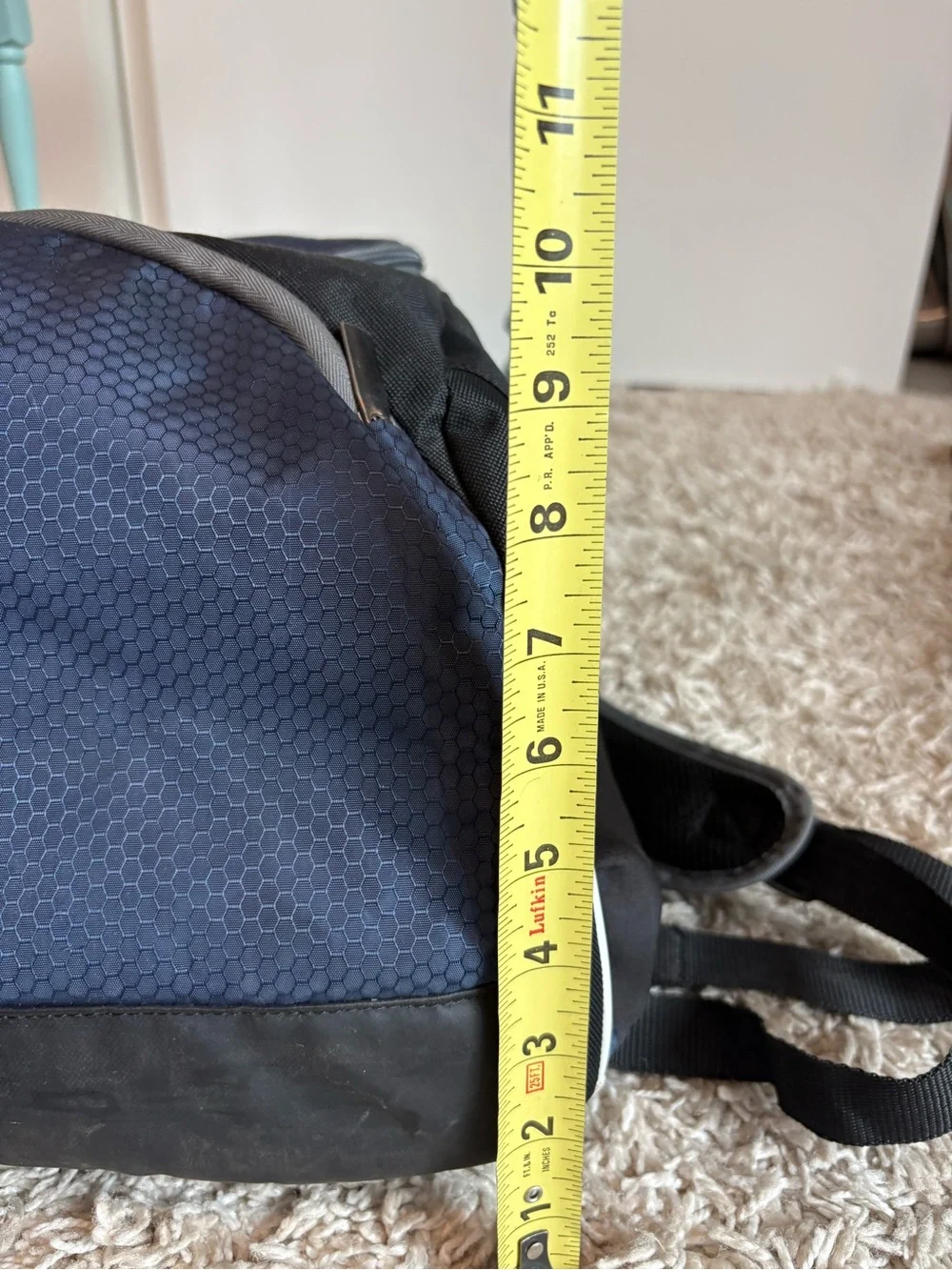 *sold* Easton Game Ready bat backpack, good condition, Black/White/Blue